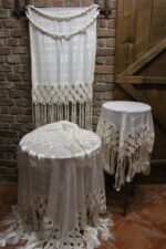 Σετ 4τεμ ΥΜ-017 Σπαθωτό μακραμέ