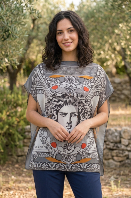 μπλουζάκι μέδουσα κίτρινο